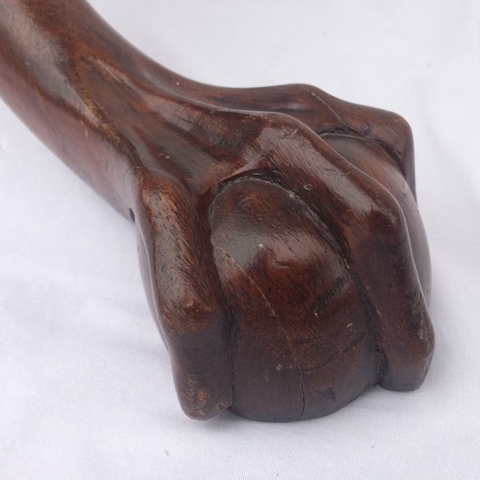 Vintage Tilt Top Chippendale Mahogany Table with Ball and Claw Feet [Photo 2]