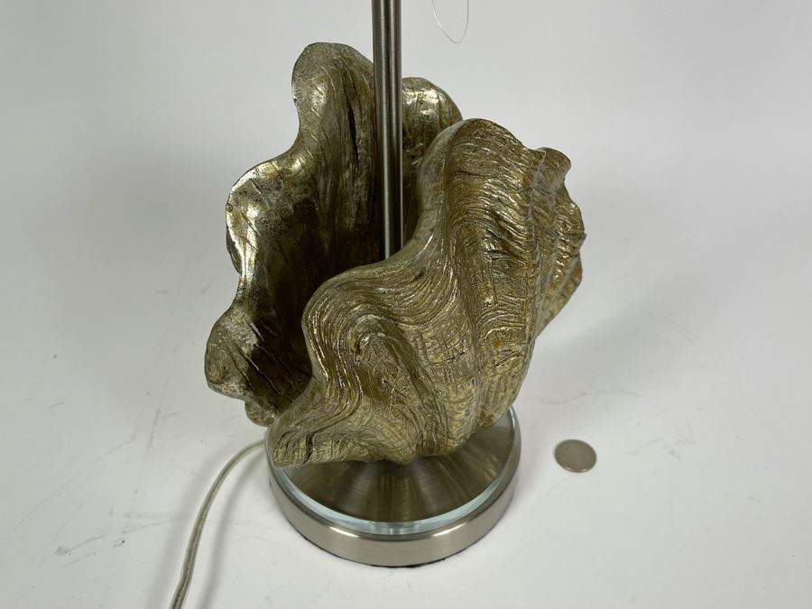 Contemporary Faux Shell Table Lamp (No Shade) 21H  [Photo 4]