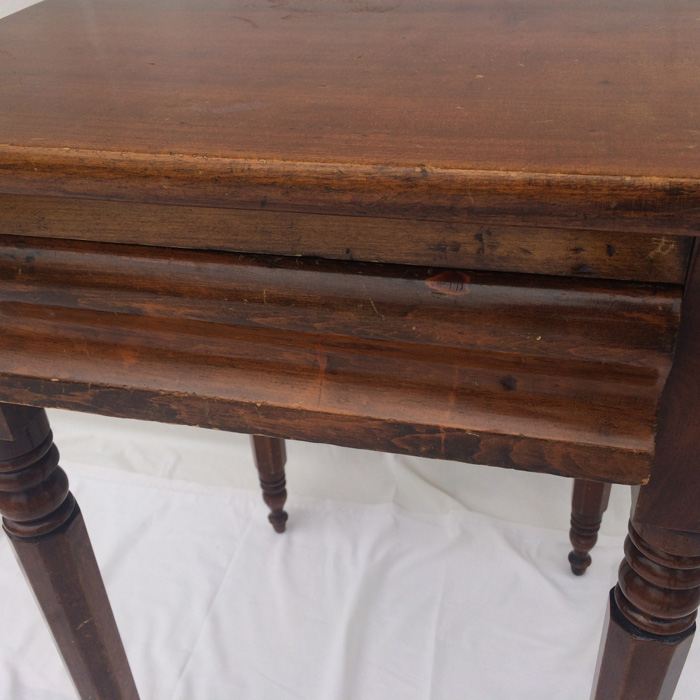 Antique Primitive End Table, Single Drawer [Photo 4]