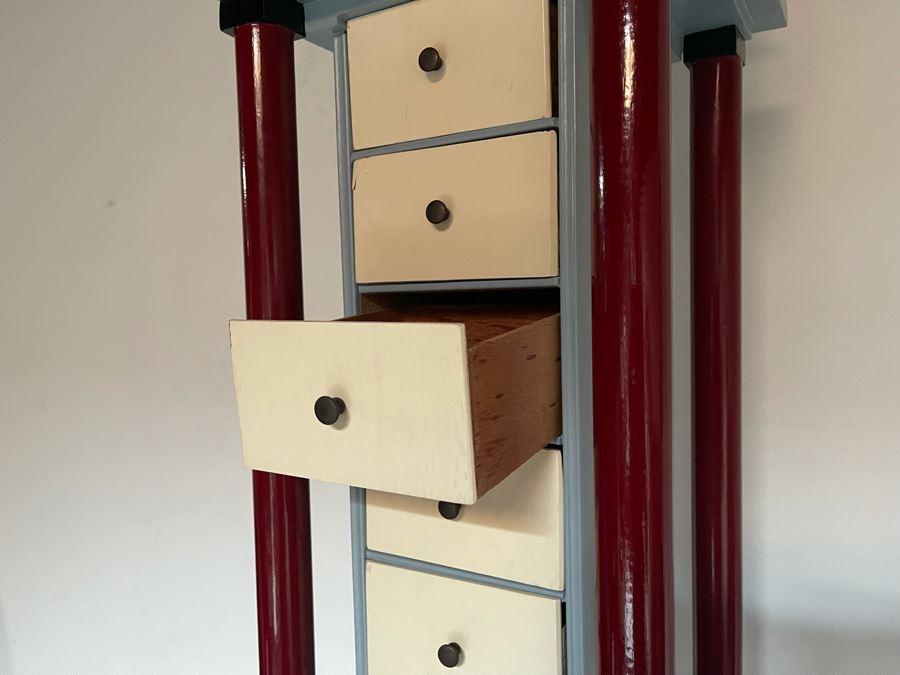 David Lavington (American, 1951–1995) Architectural Sculpture Tower From Music Tower Series With Working Light On Top 15'W X 6'8'H Retails $5,000 [Photo 9]