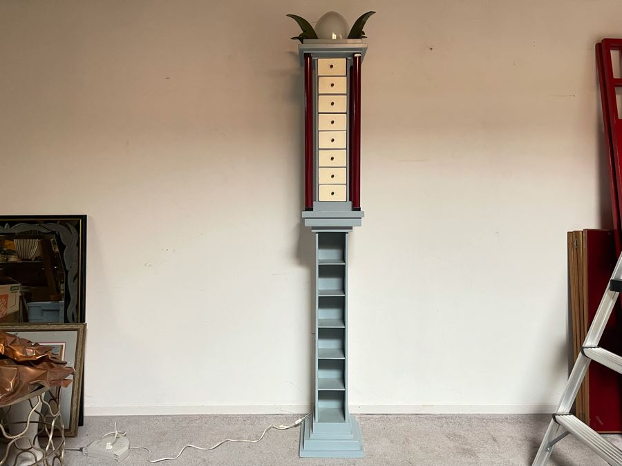 David Lavington (American, 1951–1995) Architectural Sculpture Tower From Music Tower Series With Working Light On Top 15'W X 6'8'H Retails $5,000 [Photo 2]