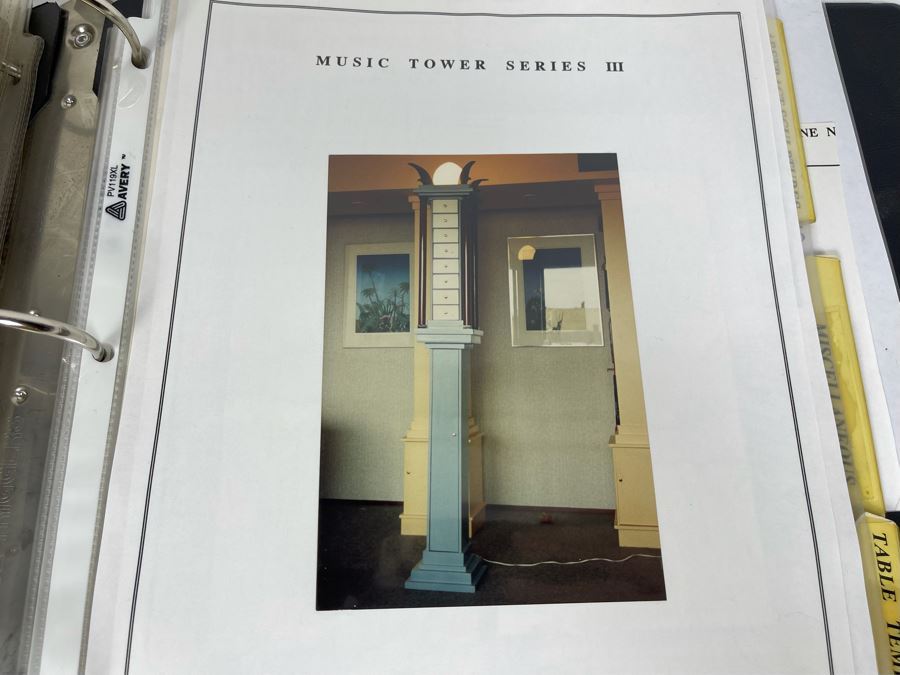 David Lavington (American, 1951–1995) Architectural Sculpture Tower From Music Tower Series With Working Light On Top 15'W X 6'8'H Retails $5,000 [Photo 14]