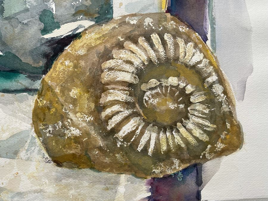 Original Jean Klafs Abstract Still Life Watercolor Painting On Paper 17 X 23 [Photo 5]