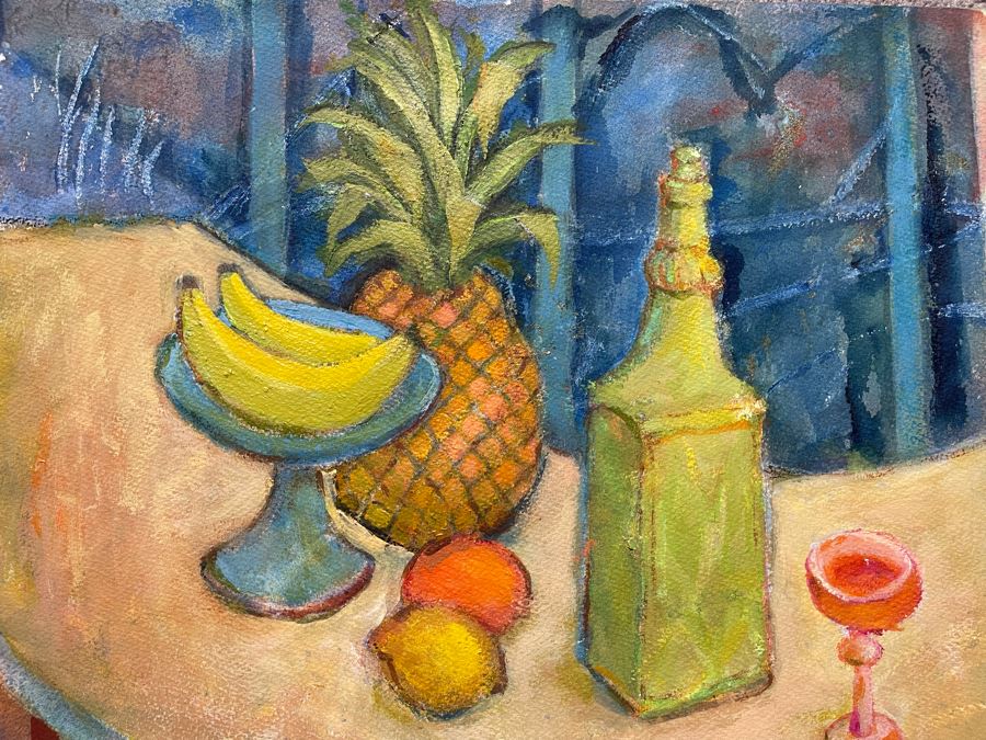 Original Jean Klafs Still Life Painting On Paper 22 X 15 [Photo 2]