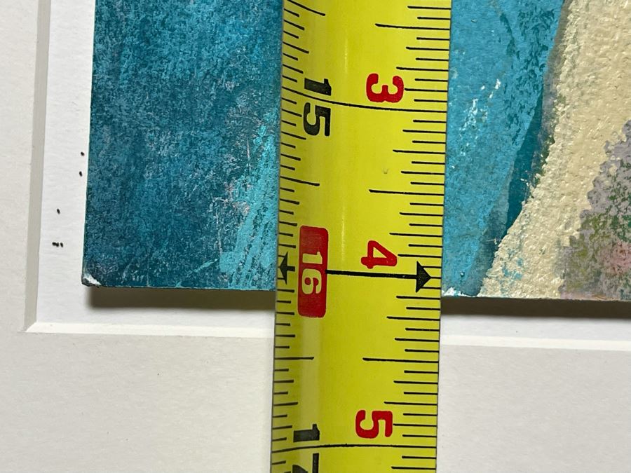 Original Jean Klafs Abstract Painting On Paper 12.5 X 16 [Photo 8]