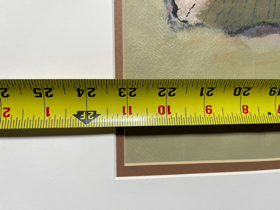 Original Jean Klafs Abstract Painting On Paper 23 X 17 [Photo 8]