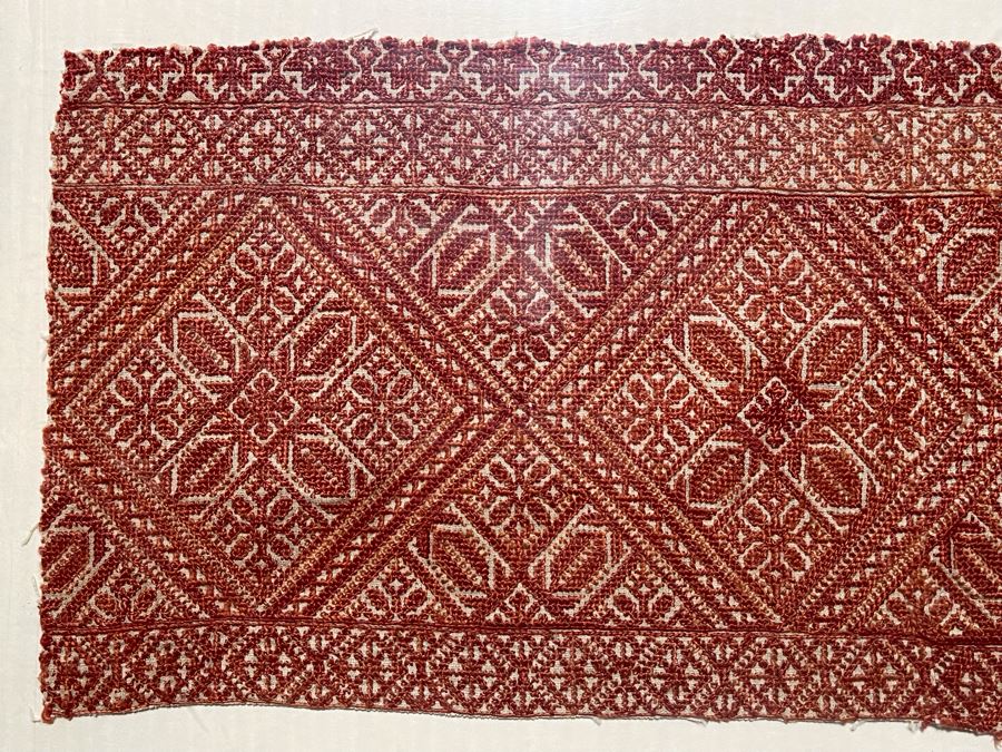 Framed Antique Textile 24 X 18 [Photo 6]