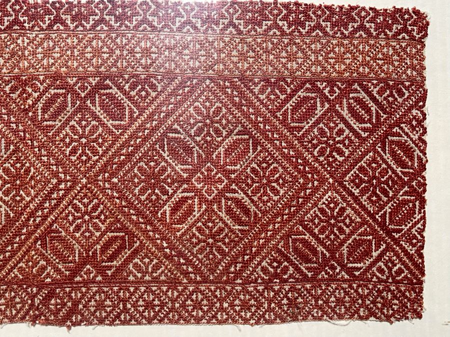 Framed Antique Textile 24 X 18 [Photo 5]