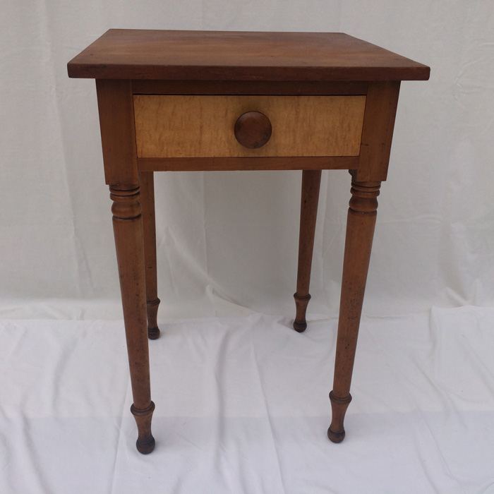 Antique Maple Single Drawer End Table