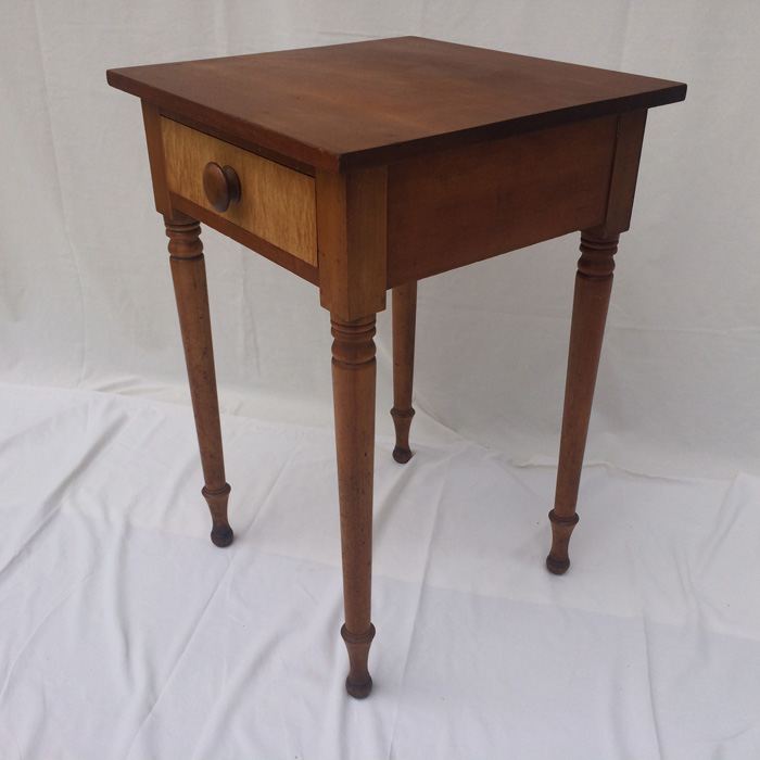 Antique Maple Single Drawer End Table [Photo 2]
