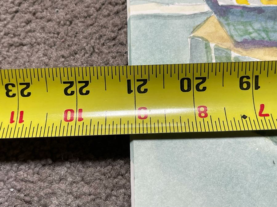 Original Jean Klafs Abstract Watercolor Painting On Paper 21 X 14 [Photo 6]