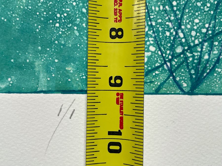 Original Jean Klafs Abstract Expressionist Monotype Of Seal On Paper 1 Of 1 12 X 9 [Photo 8]