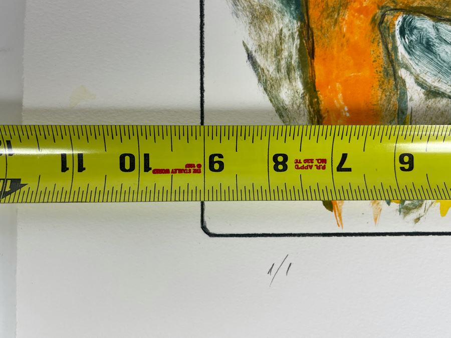 Original Jean Klafs Abstract Expressionist Monotype 1 Of 1 Of Woman On Paper 9 X 12 [Photo 6]