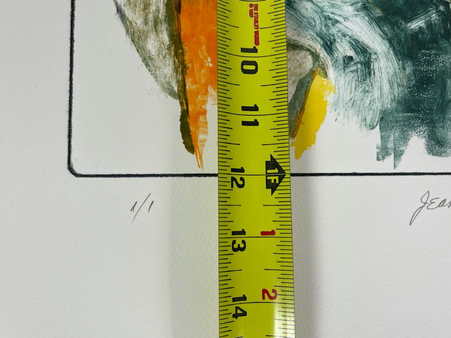 Original Jean Klafs Abstract Expressionist Monotype 1 Of 1 Of Woman On Paper 9 X 12 [Photo 7]