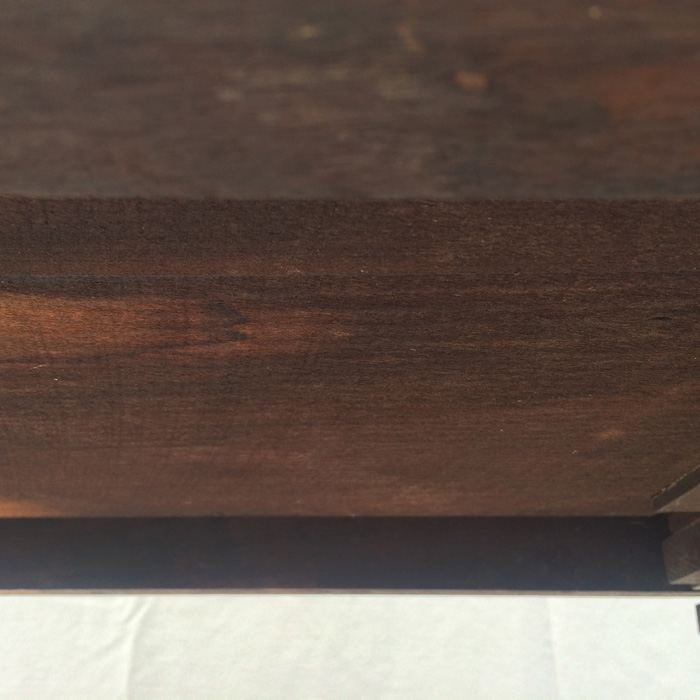 Antique Sewing Harp Table, Two Drawers, Mahogany [Photo 13]