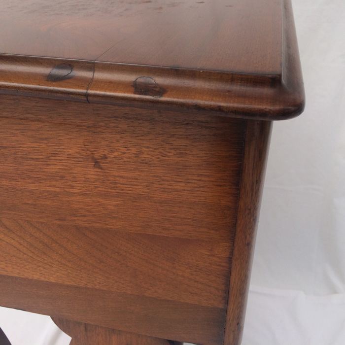 Antique Sewing Harp Table, Two Drawers, Mahogany [Photo 17]