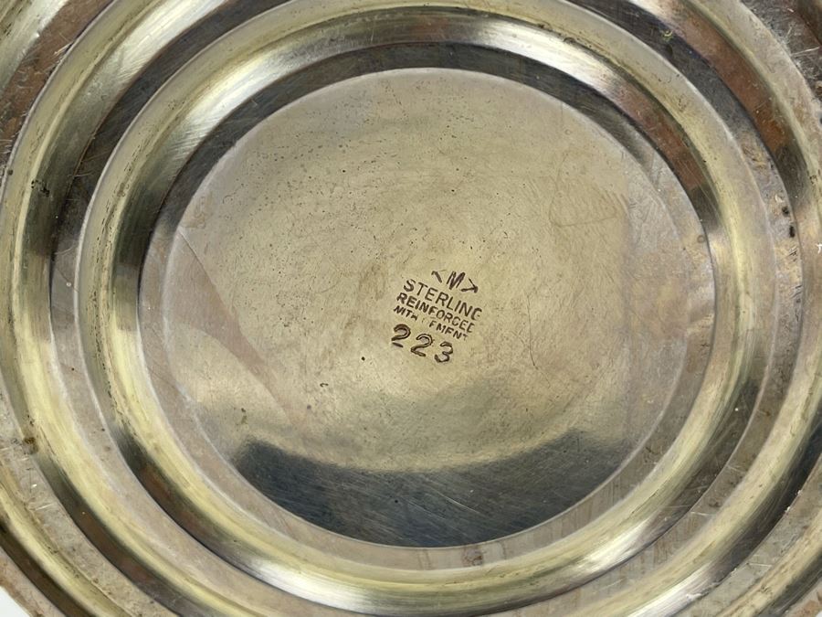 Pair Of Sterling Silver Weighted Candelabras 10W X 8.5H And Pair Of Sterling Silver Weighted Candle Holders [Photo 8]