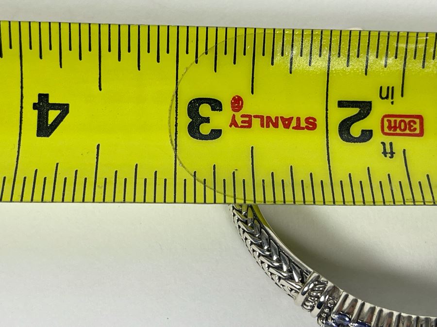 Sterling Silver Tanzanite Bangle 2.5W 21.3g FMV $100 Retails $300 [Photo 9]