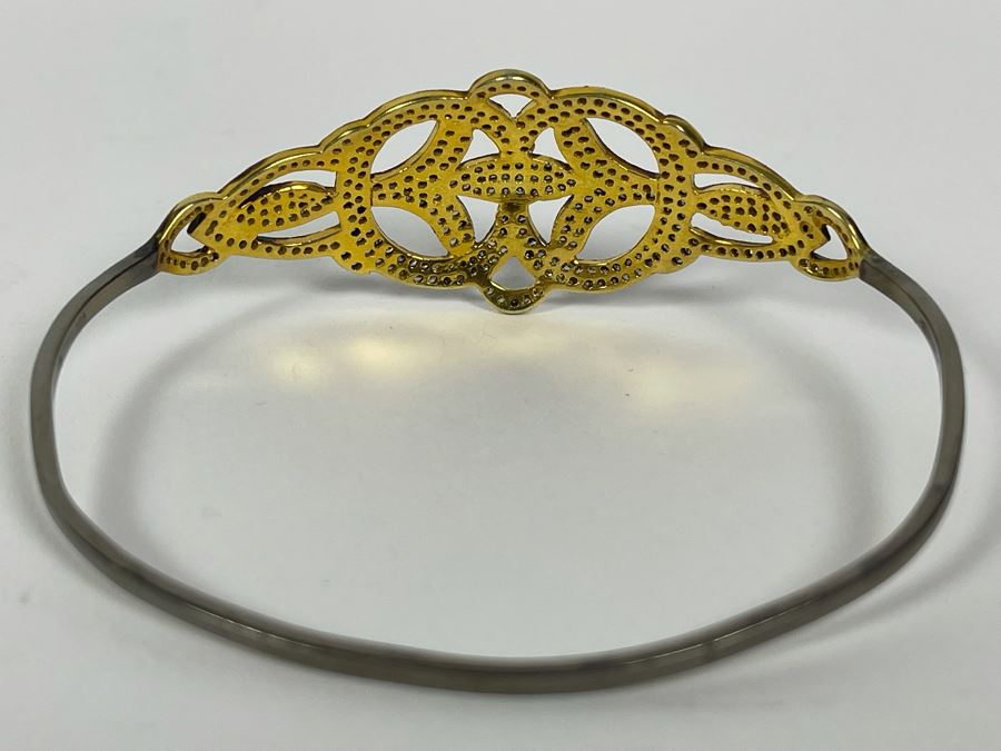 Sterling Silver Diamond Bracelet 2.5W 10g [Photo 9]