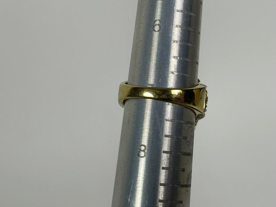 10K Gold Ametrine Diamond Ring Size 7 5g FMV $225 Retail $675 [Photo 17]