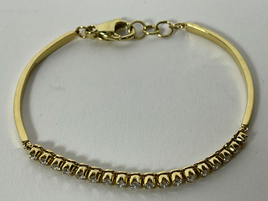 14K Gold Diamond Bracelet 2.5W 8.4g FMV $550 Retail $1,650 [Photo 2]