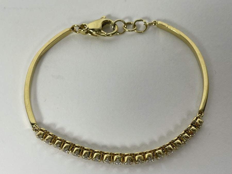 14K Gold Diamond Bracelet 2.5W 8.4g FMV $550 Retail $1,650 [Photo 3]