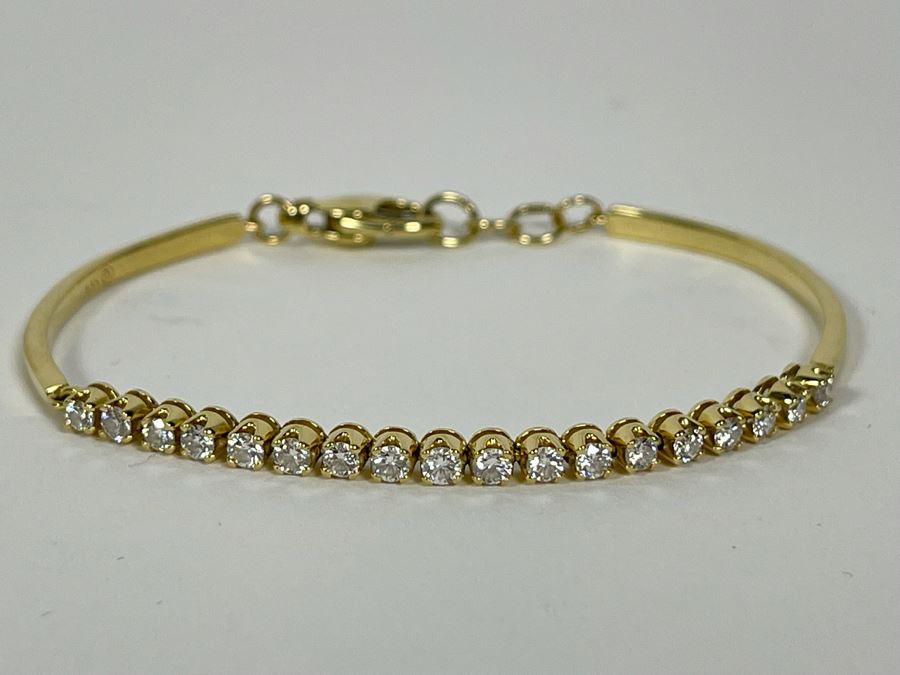 14K Gold Diamond Bracelet 2.5W 8.4g FMV $550 Retail $1,650 [Photo 5]