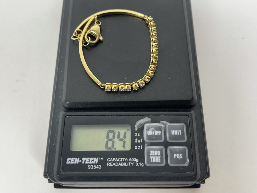 14K Gold Diamond Bracelet 2.5W 8.4g FMV $550 Retail $1,650 [Photo 11]