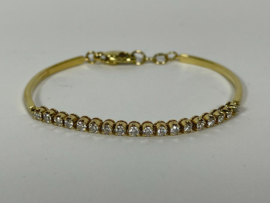 14K Gold Diamond Bracelet 2.5W 8.4g FMV $550 Retail $1,650 [Photo 7]