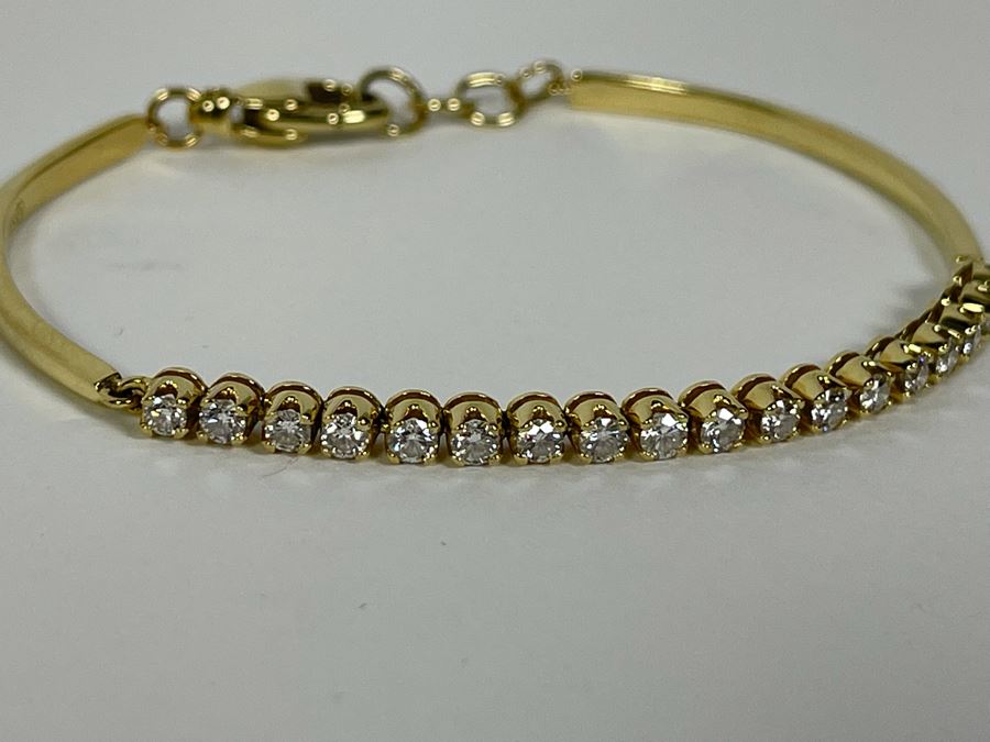 14K Gold Diamond Bracelet 2.5W 8.4g FMV $550 Retail $1,650 [Photo 9]