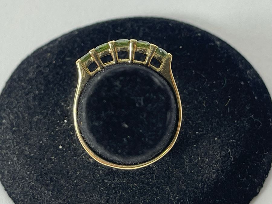 10K Gold Peridot Ring Size 6 1.3g [Photo 5]