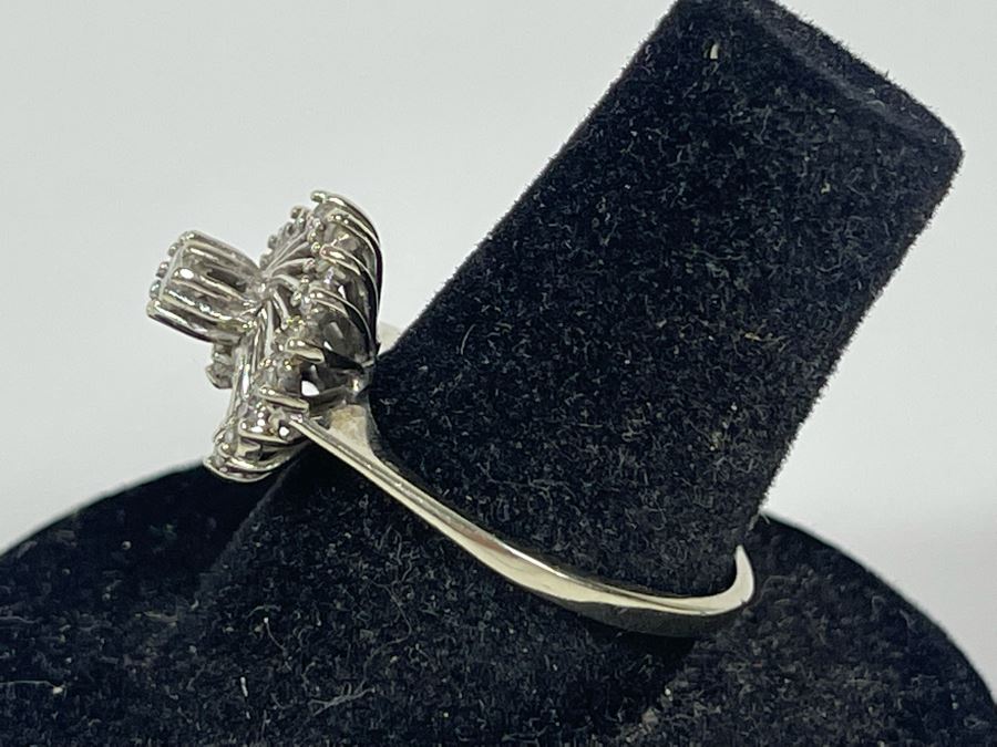 14K Gold Diamond Ring Size 7.5 3.3g FMV $450 Retail $1,350 [Photo 8]