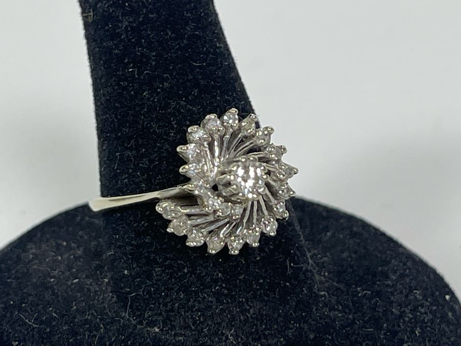 14K Gold Diamond Ring Size 7.5 3.3g FMV $450 Retail $1,350 [Photo 10]
