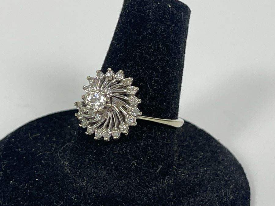 14K Gold Diamond Ring Size 7.5 3.3g FMV $450 Retail $1,350 [Photo 5]