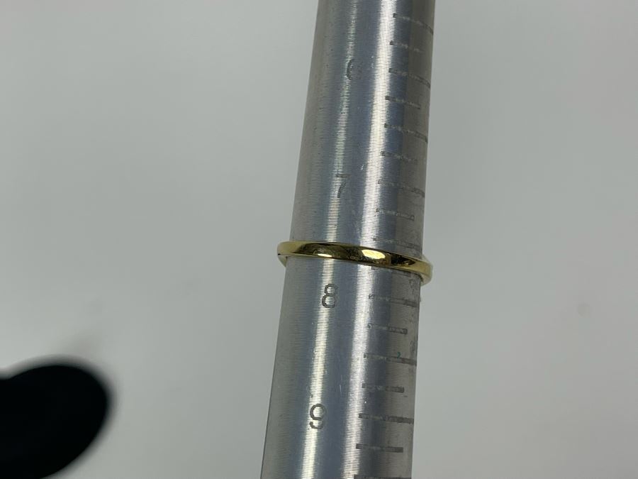 10K Gold Sapphire Diamond Ring Size 7.5 3.6g [Photo 26]