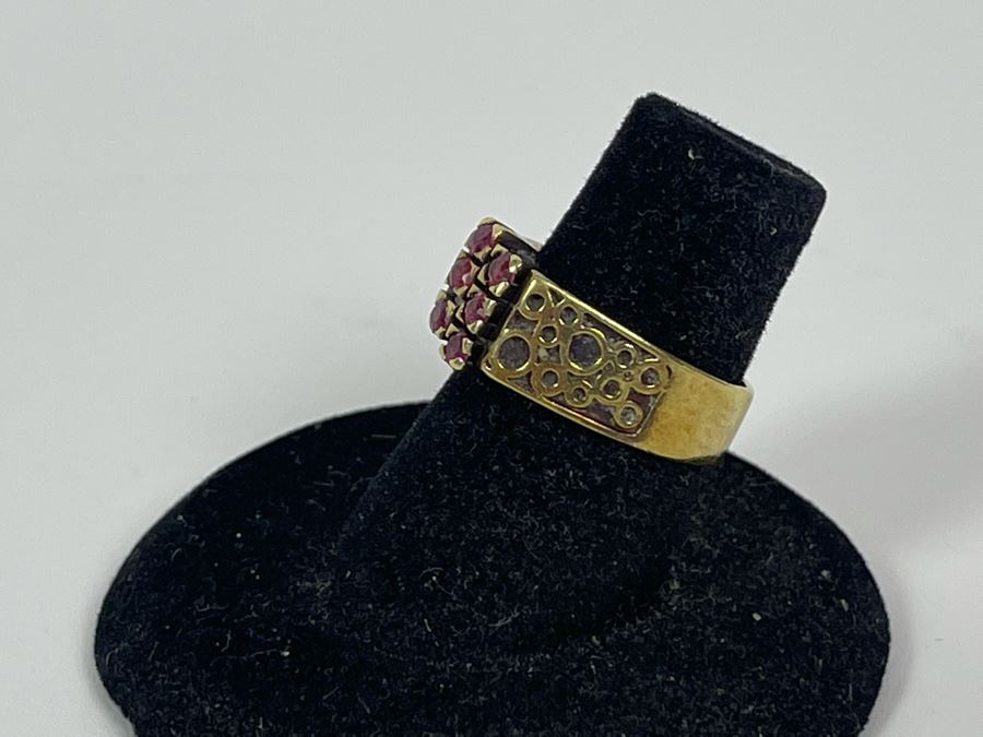 14K Gold Ruby Ring Size 6 5.5g FMV $300 Retail $900 [Photo 5]