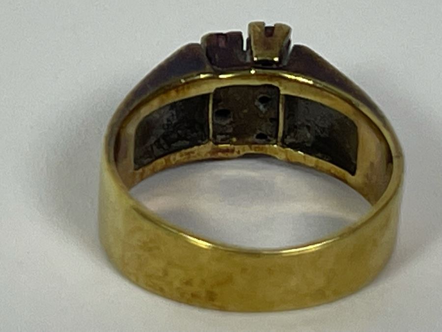 14K Gold Ruby Ring Size 6 5.5g FMV $300 Retail $900 [Photo 12]