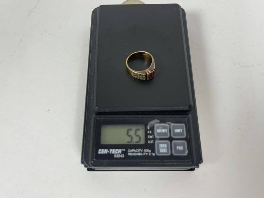 14K Gold Ruby Ring Size 6 5.5g FMV $300 Retail $900 [Photo 13]