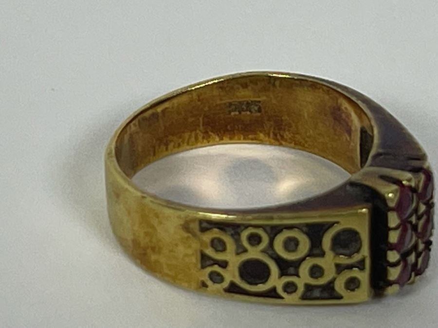 14K Gold Ruby Ring Size 6 5.5g FMV $300 Retail $900 [Photo 10]