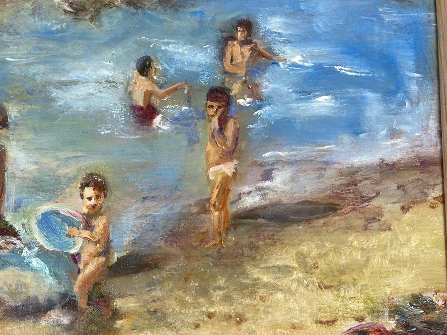 Original Joan Lohrey Abstract Oil Painting On Canvas Titled 'River' From The San Clemente Arts & Crafts Club 16 X 12 Retails $600 [Photo 6]