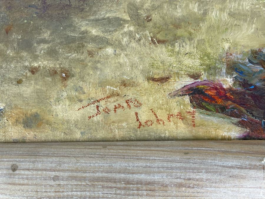 Original Joan Lohrey Abstract Oil Painting On Canvas Titled 'River' From The San Clemente Arts & Crafts Club 16 X 12 Retails $600 [Photo 8]