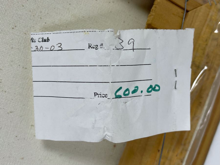 Original Joan Lohrey Abstract Oil Painting On Canvas Titled 'River' From The San Clemente Arts & Crafts Club 16 X 12 Retails $600 [Photo 12]