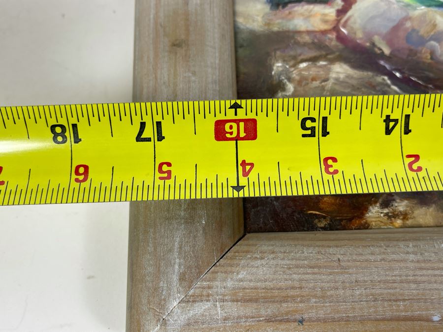 Original Joan Lohrey Abstract Oil Painting On Canvas Titled 'River' From The San Clemente Arts & Crafts Club 16 X 12 Retails $600 [Photo 9]