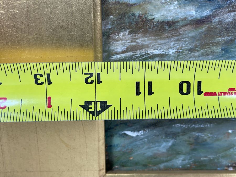 Original Joan Lohrey Framed Abstract Oil Painting On Canvas 12 X 16 [Photo 10]