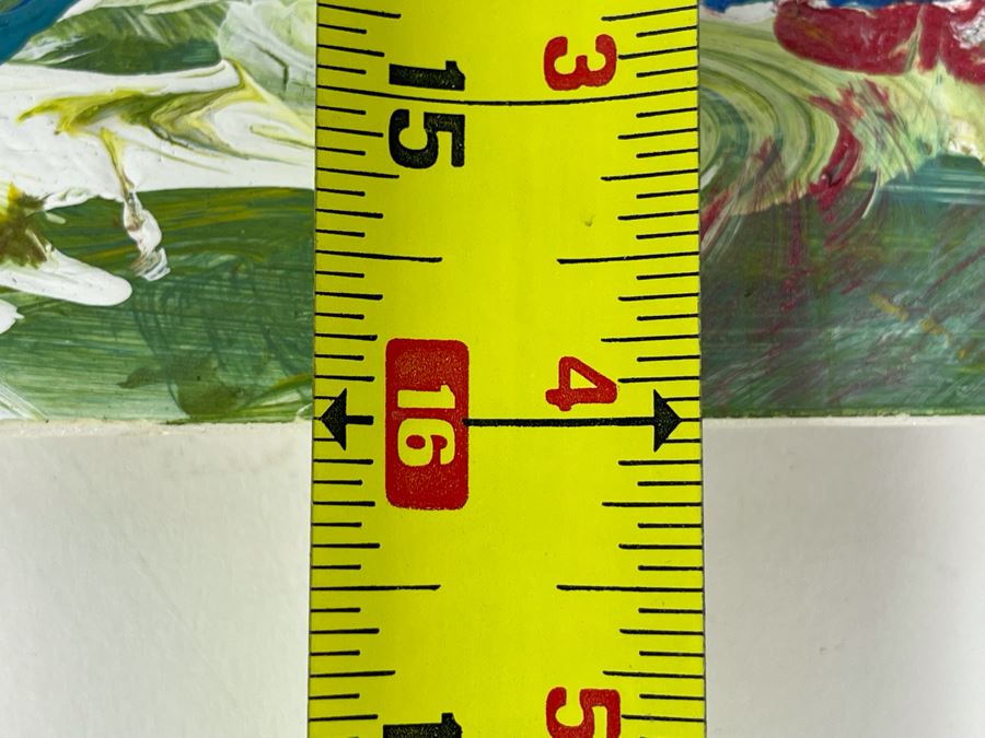 Original Joan Lohrey Abstract Painting On Foam Board 20 X 16 [Photo 10]