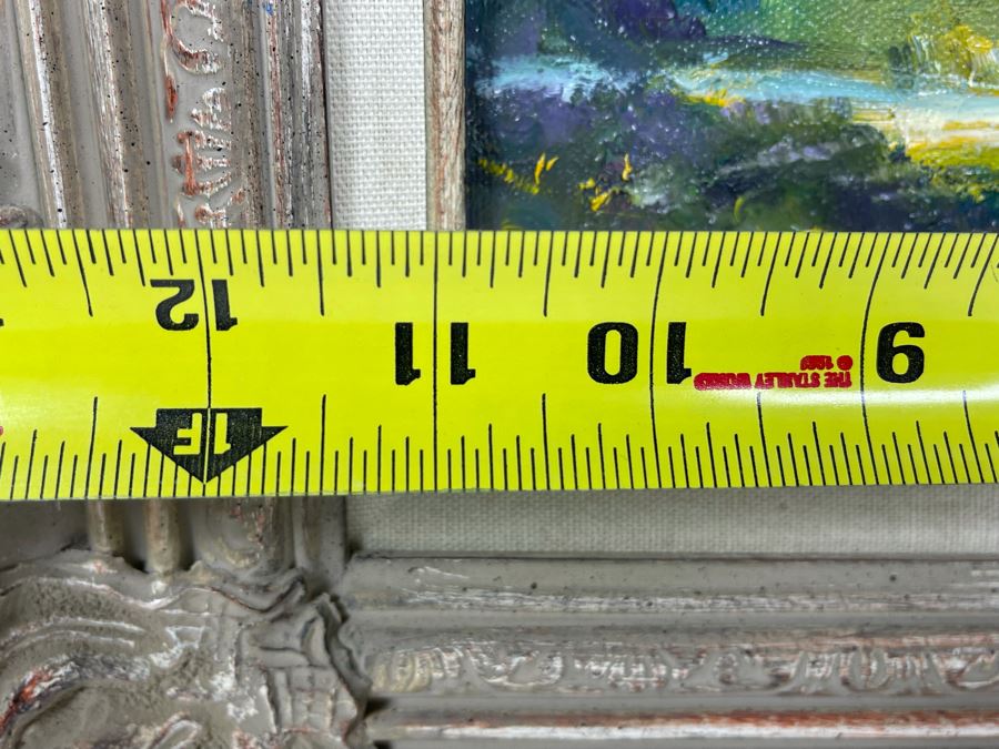 Original Joan Lohrey Abstract Expressionist Framed Plein Air Painting On Canvas 11 X 14 [Photo 8]