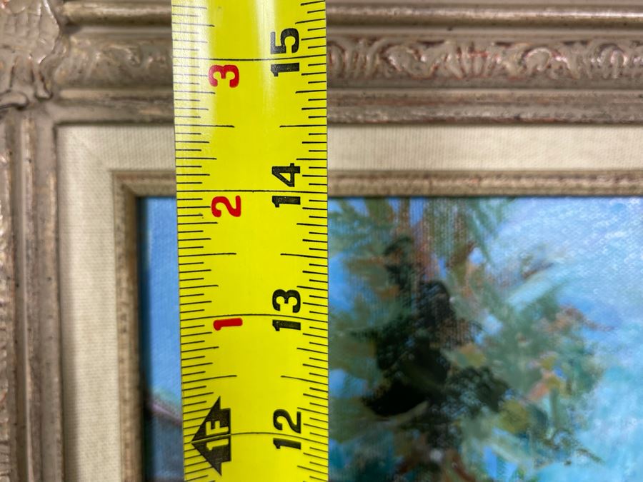 Original Joan Lohrey Abstract Expressionist Framed Plein Air Painting On Canvas 11 X 14 [Photo 9]