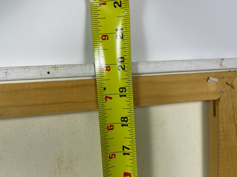 Original Unsigned Joan Lohrey Abstract Expressionist Plein Air Painting On Canvas 16 X 20 [Photo 10]