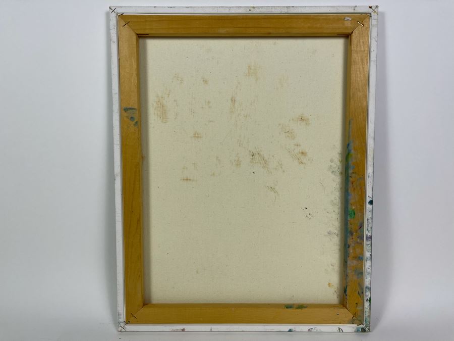 Original Unsigned Joan Lohrey Abstract Expressionist Plein Air Painting On Canvas 16 X 20 [Photo 8]