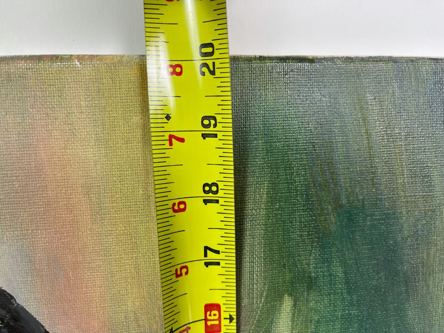 Original Unsigned Joan Lohrey Abstract Expressionist Painting Of Woman On Canvas 16 X 20 [Photo 8]